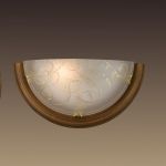 003-Sonex Светильник настенный Provence, 1 лампа, темный орех с золотом, белый