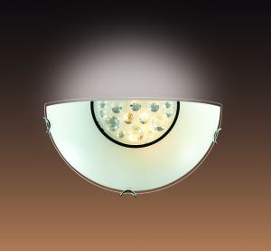028-Sonex Светильник настенный Lakrima, 1 лампа, хром, белый, прозрачный