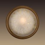 103-Sonex Светильник настенно-потолочный Provence, 1 лампа, темный орех с золотом, белый