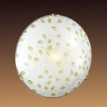 123-Sonex Настенно-потолочный светильник Etra, 1 лампа, стекло, белый, желтый