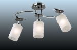 2282/3C Odeon Light Потолочный светильник Bila, 3 лампы, никель, белый, венге