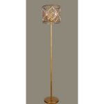 1026-3F Favourite Торшер Casablanca, 3 лампы, античная бронза, прозрачный, янтарный