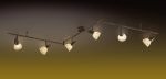 2075/6 Odeon Light Потолочный светильник Medeo, 6 ламп, коричневый, белое алебастровое стекло с орнаментом