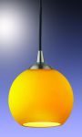 1343/Y Odeon Light Подвес Eruca, желтый, 1 лампа, матовый никель