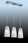 2284/3 Odeon Light Потолочный светильник Yami, 3 лампы, никель, белый, венге