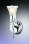1327/1W Odeon Light Бра модерн ZAMIA, 1 лампа, хром, белое матовое стекло 