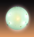 145-Sonex Светильник настенно-потолочный Storza Ambra, 1 лампа, хром, белый, янтарный с прозрачным