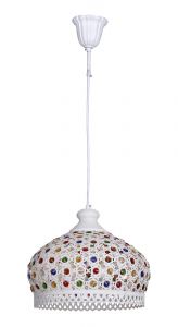1665-3P Favourite Подвесной светильник Latifa, 3 лампы, металл, цветной хрусталь