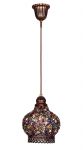 1666-1P Favourite Подвесной светильник Latifa, 1 лампа, металл, цветной хрусталь