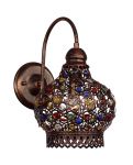 1666-1W Favourite Бра Latifa, 1 лампа, металл, цветной хрусталь