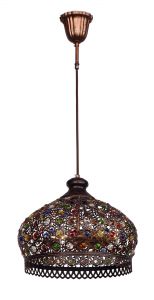 1666-3P Favourite Подвесной светильник Latifa, 3 лампы, металл, цветной хрусталь