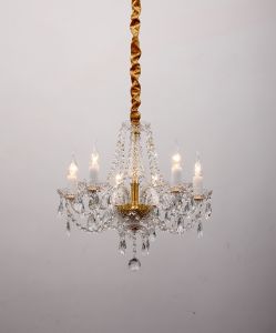 1736-6P-Favourite Люстра Simone, 6 ламп, металл, хрусталь, стекло