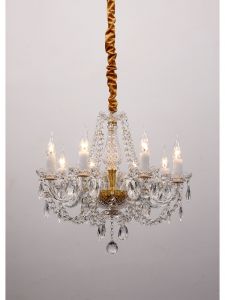 1736-8P-Favourite Люстра Simone, 8 ламп, металл, хрусталь, стекло