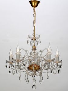 1737-5P-Favourite Люстра Мonplaisir, 5 ламп, металл, хрусталь, стекло