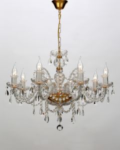 1737-8P-Favourite Люстра Мonplaisir, 8 ламп, металл, хрусталь, стекло 