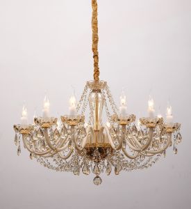 1738-12P-Favourite Люстра Brendy, 12 ламп, хрусталь цвета шампань с золотым оттенком