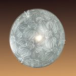 177-Sonex Настенно-потолочный светильник Optima, 1 лампа, стекло, хром, белый, серый