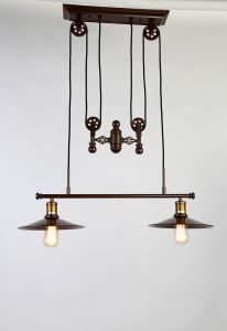 1762-2P-Favourite Подвес Winch, 2 лампы, темно-коричневый