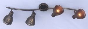 1799-4U-Favourite Спот Martos, 4 лампы, коричневый с золотой патиной