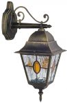 1805-1W-Favourite Уличный настенный светильник Zagreb, 1 лампа, черный с золотой патиной  