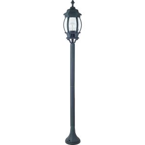 1806-1F-Favourite Уличный наземный светильник Paris, 1 лампа, черный с зеленой патиной