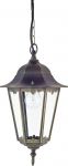 1808-1P-Favourite Уличный подвесной светильник London, 1 лампа, черный с золотой патиной  
