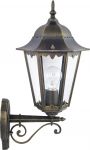 1808-1W-Favourite Уличный настенный светильник London, 1 лампа, черный с золотой патиной