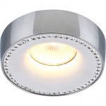 1828/02 PL-1 Divinare Врезной светильник Ivetta, 1 лампа, хром