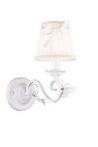 1839-1W-Favourite Бра Mariposa, 1 лампа, белый с золотой патиной 