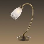 1803/1T Odeon Light Лампа настольная Lerta, 2 лампы, бронза 