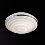 2402/2C Odeon Light Настенно-потолочный светильник для ванной комнаты Tambi, 2 лампы, хром, белое матовое стекло