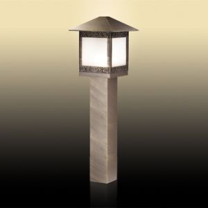2644/1A Odeon Light Светильник уличный столб Novara, 1 лампа, коричневый, белый