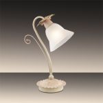 2539/1T Odeon Light Настольная лампа Creola, 1 лампа, бежевый, флористика 