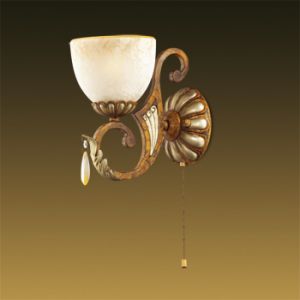 2455/1W Odeon Light Бра Ruffin, 1 лампа, текстиль, коричневый 