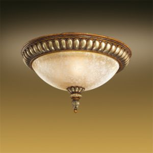 2455/3C Odeon Light Люстра потолочная Ruffin, 3 лампы, текстиль, коричневый