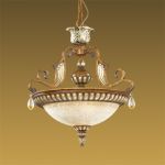2455/3 Odeon Light Люстра подвесная Ruffin, 3 лампы, текстиль, коричневый