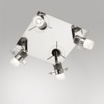2475/4C Odeon Light Потолочный светильник-спот Dalot, 4 лампы, хром, белый матовый