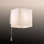 2183/1W Odeon Light Бра Faro, 1 лампа, хром, белое матовое стекло
