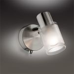 2175/1W Odeon Light Бра-спот Parfe, 1 лампа, никель, прозрачно-матовое стекло