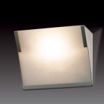 2020/1W Odeon Light Бра Anel, 1 лампа, никель, белое матовое стекло