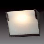 2022/1W Odeon Light Бра Anel, 1 лампа, венге, белое матовое стекло