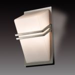 2025/1W Odeon Light Бра Tiara, 1 лампа, никель, белое матовое стекло