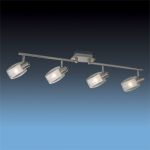 2069/4W Odeon Light Потолочный светильник-спот Sinco, 4 лампы, никель, белое матовое стекло