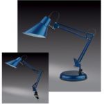 2133/1T Odeon Light Настольная лампа Ixar, 1 лампа, хром, синий металлик