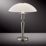 2154/1T Odeon Light Настольная лампа Parma, 1 лампа, никель, белый  