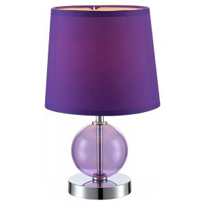 21666 Globo Настольная лампа Volcano, 1 лампа, фиолетовый, ткань