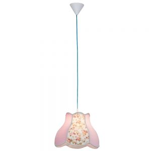 21870/17 Brilliant Подвес детский Loulou, 1 лампа, белый с розовым