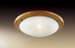 225-Sonex Настенно-потолочный светильник Kalda, 2 лампы, стекло, бронза, коричневый, бук