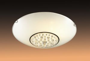 228-Sonex Светильник настенно-потолочный Lakrima, 2 лампы, хром, белый, прозрачный