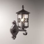 2310/1W Odeon Light Светильник уличный, бра Lartua&Bukle, 1 лампа, коричневый, белый 